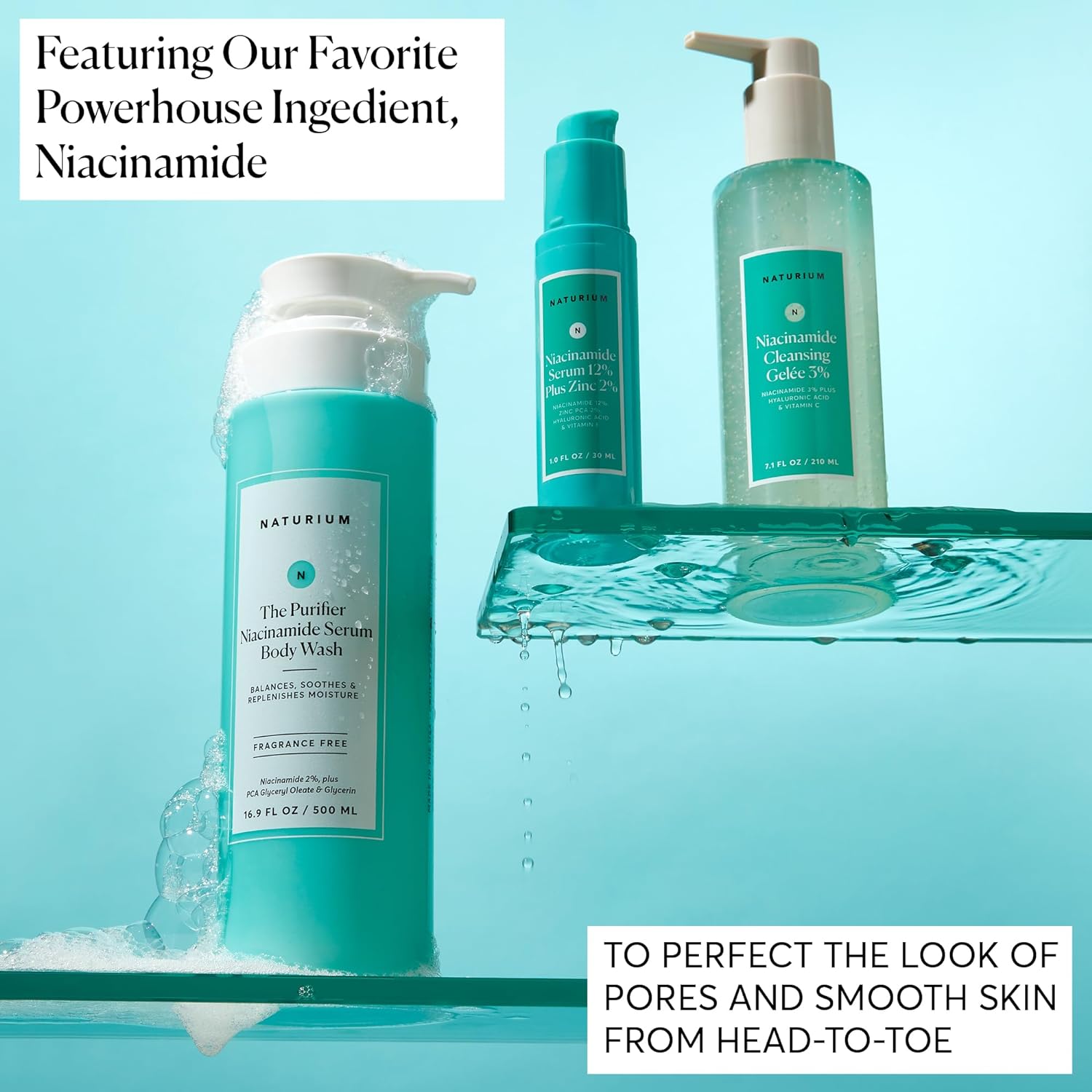 THE PURIFIER NIACINAMIDE SERUM BODY WASH
