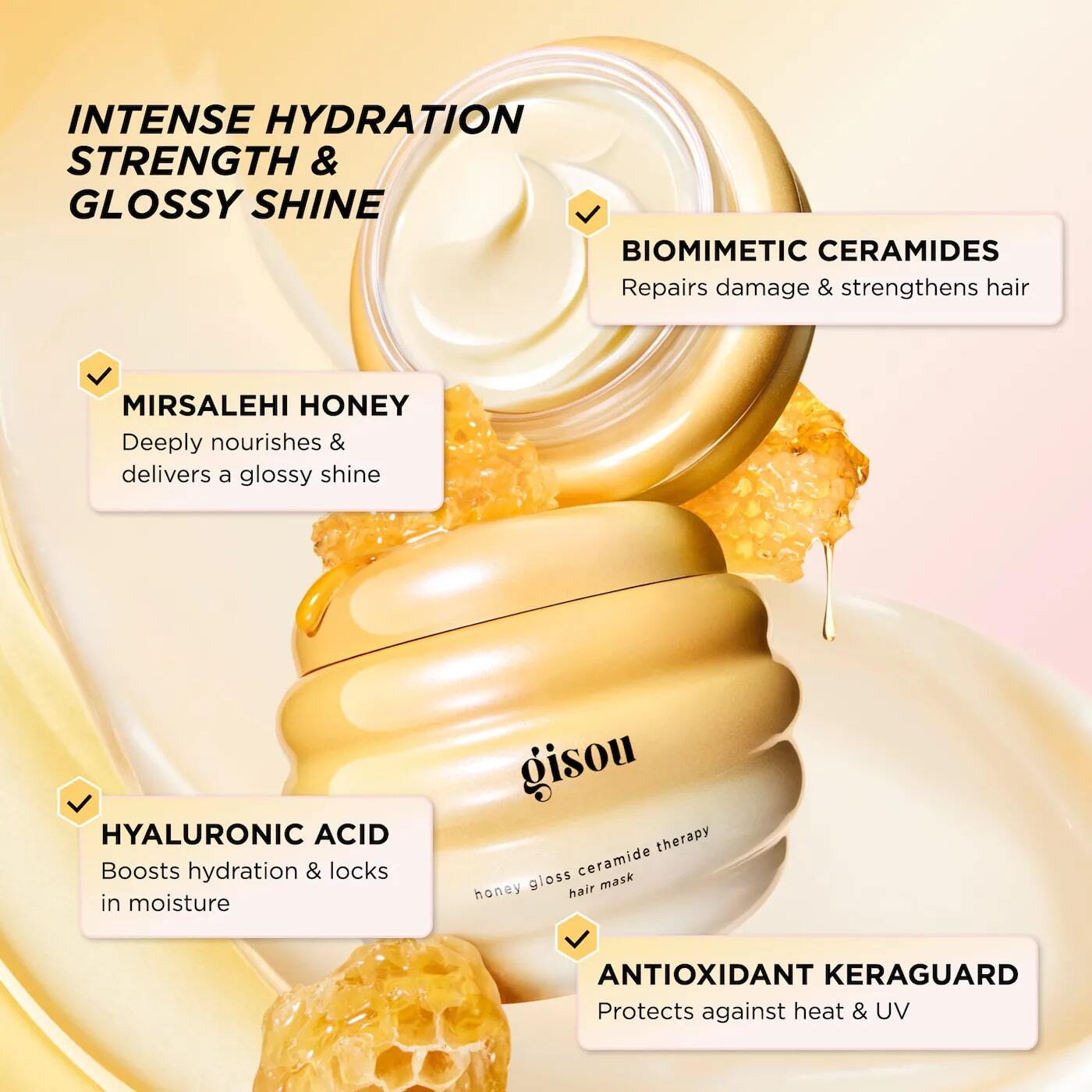 HONEY GLOSS CERAMIDE THERAPY HAIR MASK