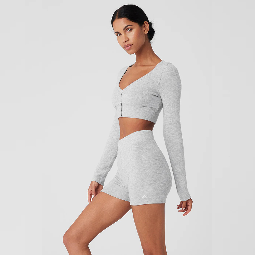 ALOLUX CROPPED ME TIME CARDIGAN