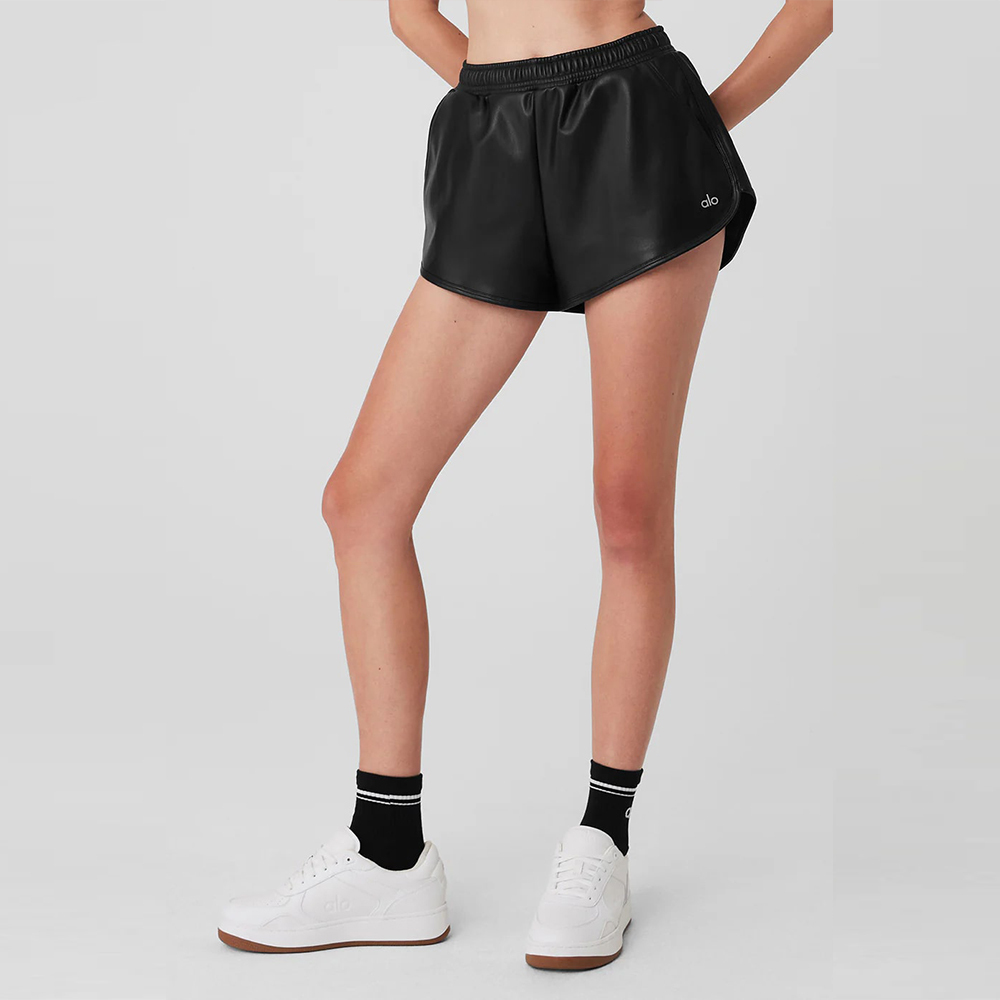 FAUX LEATHER POWER HOUR SHORT