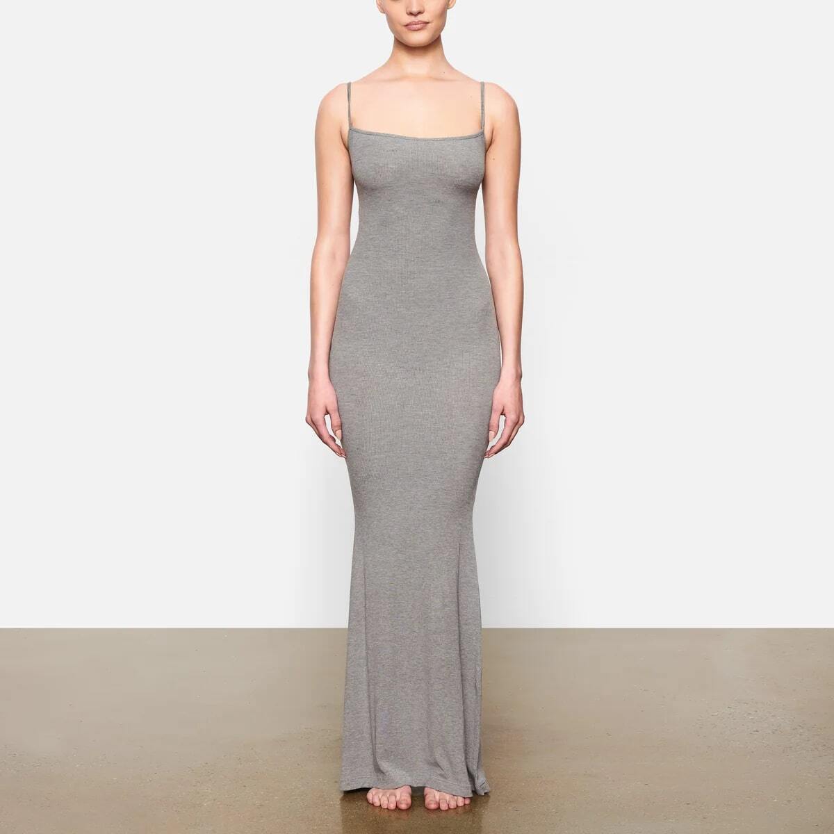 SOFT LOUNGE LONG SLIP DRESS
