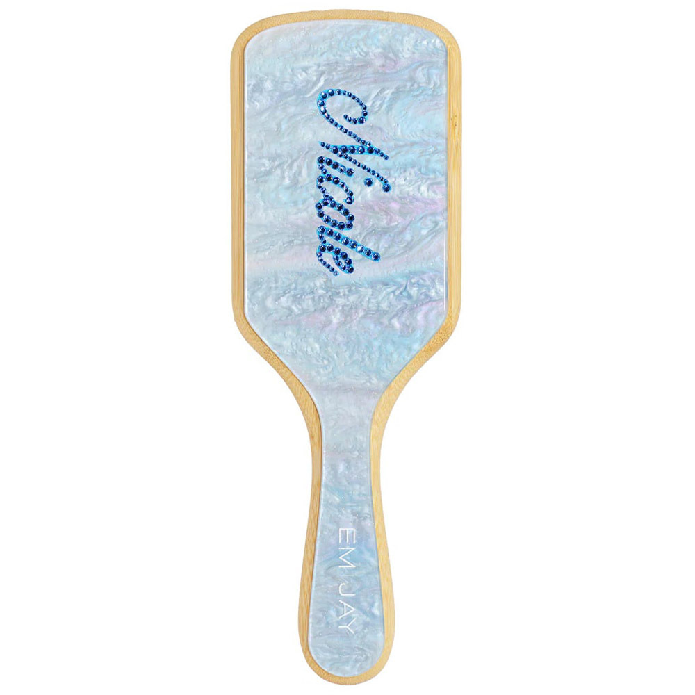 CUSTOM PADDLE BRUSH IN BLUE SUGAR