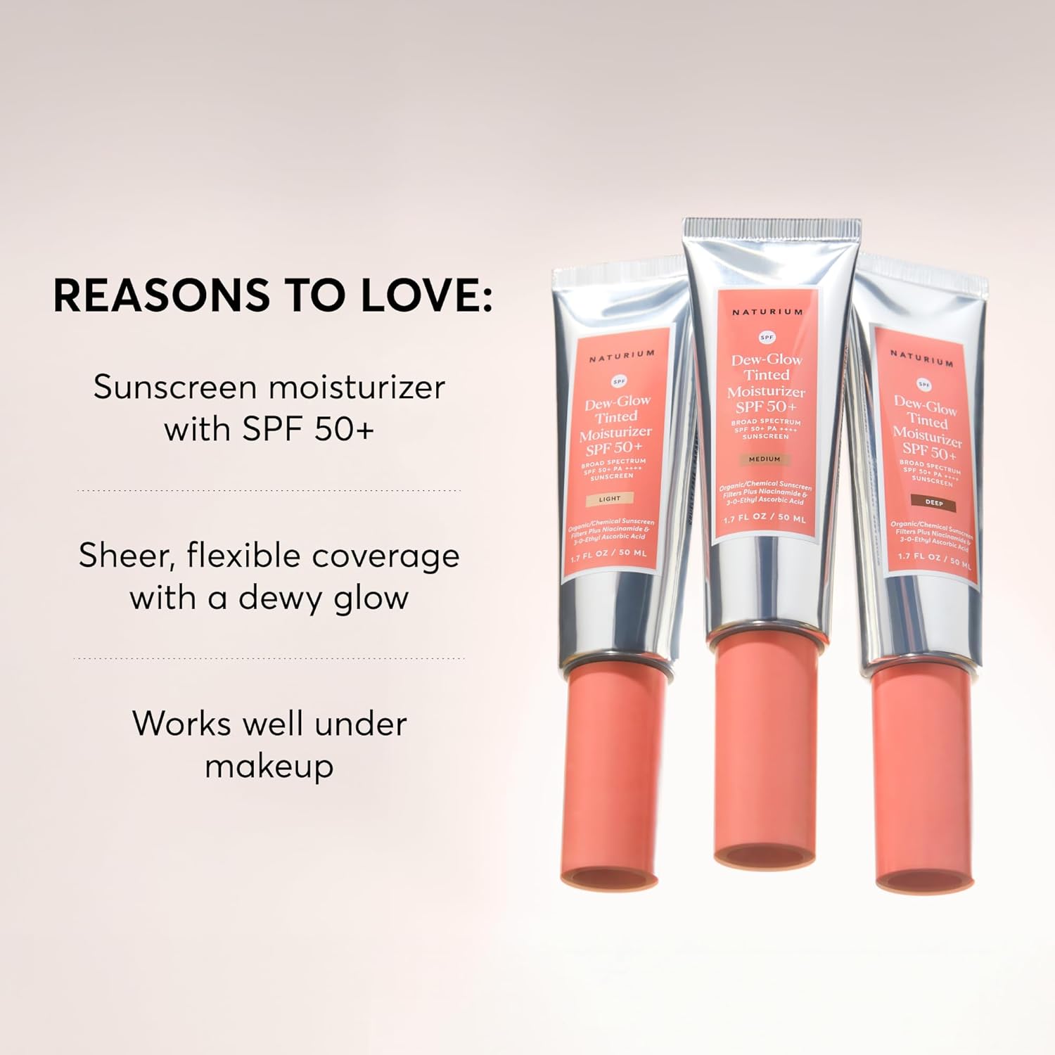 DEW-GLOW TINTED MOISTURIZER SPF 50